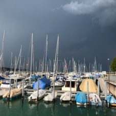 Unwetter am Bodensee Bootsfahrschule Bottighofen CaptainsMarine